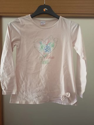 T-shirt menina manga comprida