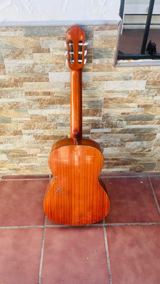 Guitarra Española Decorada Resina imitación Mar