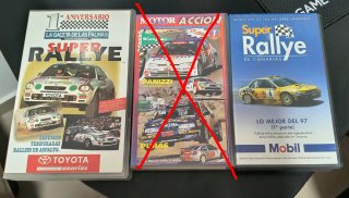 VHS Rally Canarias precio unidad no envío