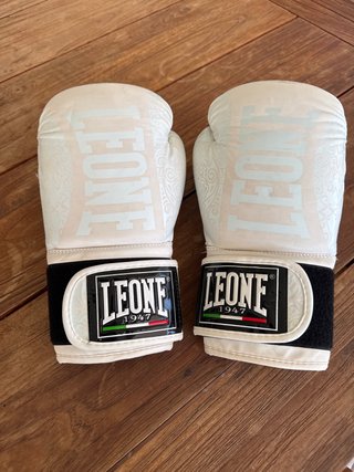Guantes Boxeo Muay Thai Leone 1947 Blancos