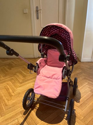 Carrito de juguete rosa