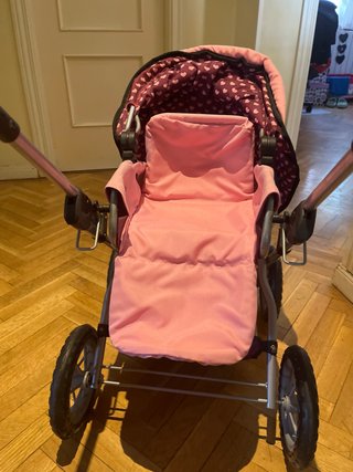 Carrito de juguete rosa