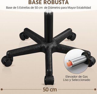 Taburete bajo con ruedas giratorio tocador oficina