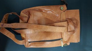 Mochila cuero pequeña mujer/niño