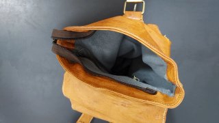 Mochila cuero pequeña mujer/niño