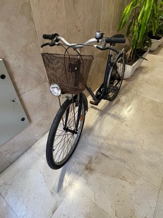 Bicicleta Paseo Decathlon Azul