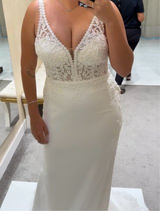 Vestido de Novia Encaje V-Neck