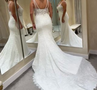 Vestido de Novia Encaje V-Neck