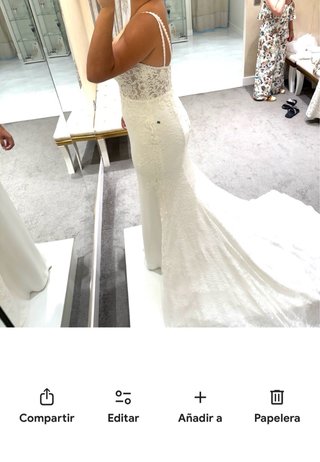 Vestido de Novia Encaje V-Neck