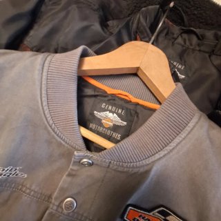 Chaqueta Harley-Davidson Bomber Negra y Gris
