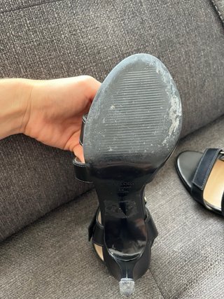 Zapatos de tacón negros talla 38