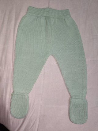 Conjunto punto bebé 0 meses capota unisex