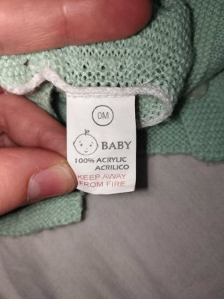 Conjunto punto bebé 0 meses capota unisex