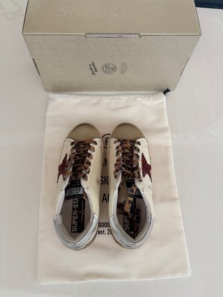 Zapatillas Golden Goose Beige/Plata Talla 38