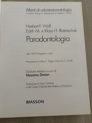 Atlanti di odontostomatologia . Parodontologia
