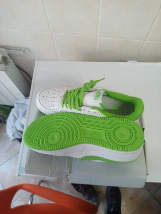 Nike Air Force 1 Blancas y Verdes