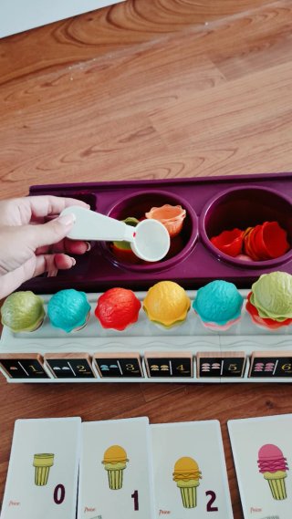 Juego de helados de plástico para niños