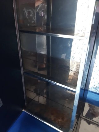 Armario baño espejo metal cristal