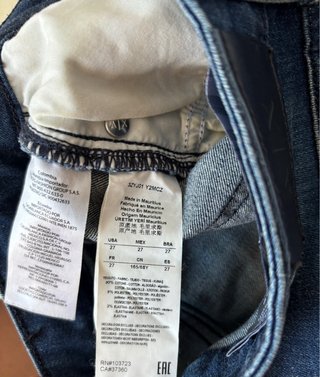 Armani Exchange Jeans Mujer Super Skinny Azul