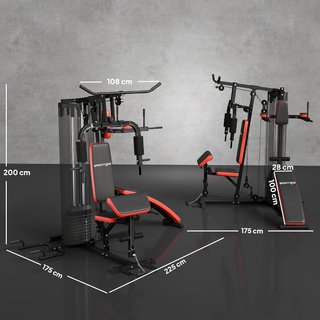 Máquina Multiestación Musculación - 225x175x200cm