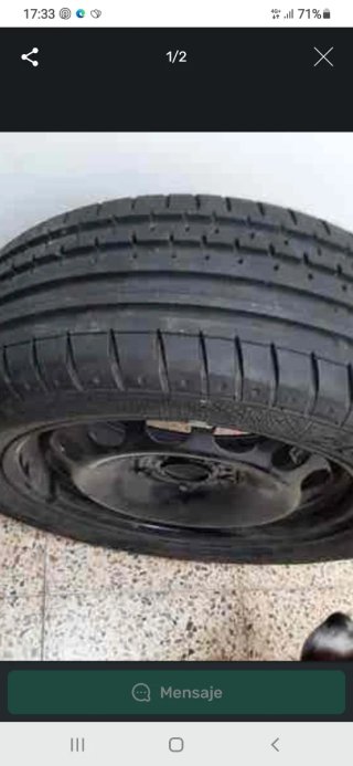 Llantas de chapa Grupo Wag con neumático 16
