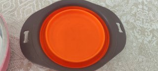 3 comederos para perros (2 plegables)