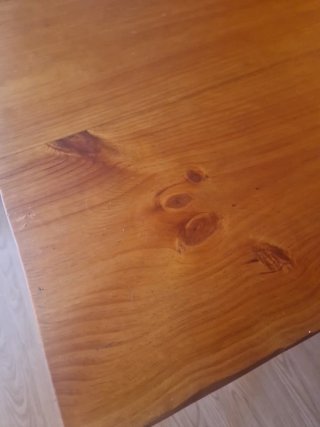 Mesa Comedor Artesanal Madera y Metal