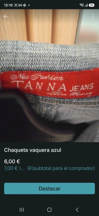 Chaqueta vaquera de vestir azul