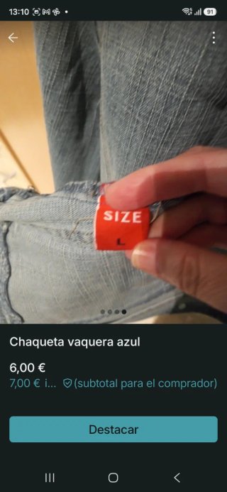 Chaqueta vaquera de vestir azul