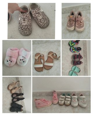 Lote Zapatillas y Botas Niña Tallas 28-30