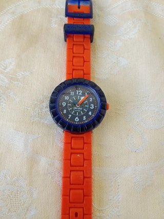 Orologio Bambino Flik Flak Blu/Arancione