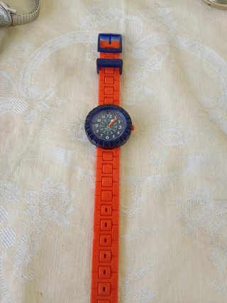 Orologio Bambino Flik Flak Blu/Arancione