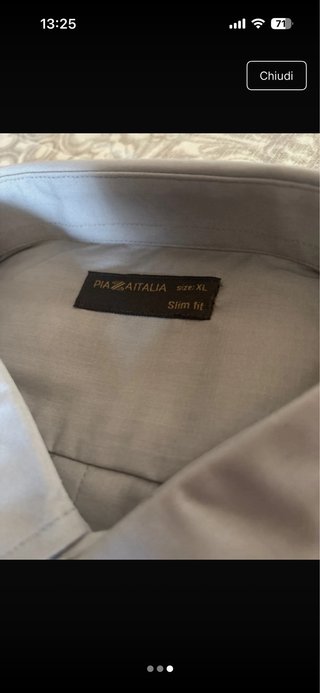 Camicia uomo slim fit grigia