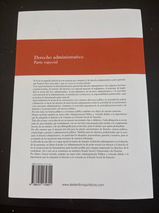 Derecho Administrativo. Parte Especial 2024