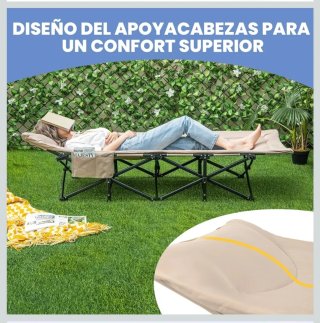 COSTWAY Cama Plegable Camping, 190x68.5x48,5 cm