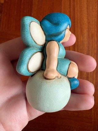 THUN Fata Ninfa Blu Su Nuvola Altezza 7 cm RARO