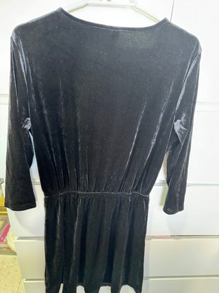 Vestido fiesta terciopelo negro