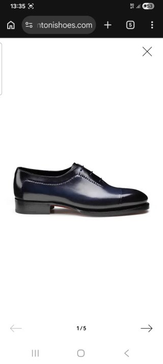 Scarpe eleganti uomo Santoni lusso blu limitata ed