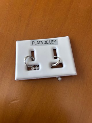 Pendientes Cruz Colgante Plata