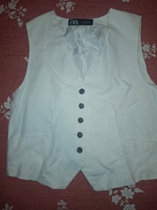 Chaleco Zara Beige Talla Única