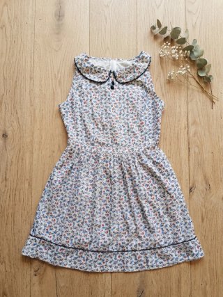 Vestido floral cuello bebé talla S