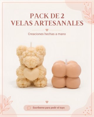 Pack 2 Velas Artesanales