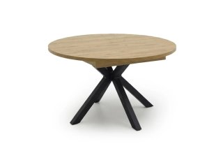 Mesa extensible redonda madera y metal
