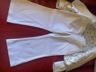 Traje piqué chaqueta corta y pantalón