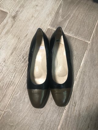 Zapatos tacón piel vintage El Corte Inglés T41