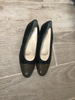 Zapatos tacón piel vintage El Corte Inglés T41