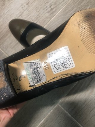Zapatos tacón piel vintage El Corte Inglés T41