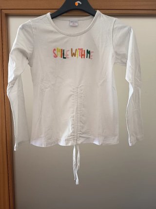 T-shirt menina manga comprida Smile