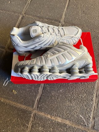 Nike Shox Silver/White Donna Tg 39 Nuove