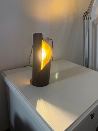 Coppia Lampade Metallo Nero-Oro